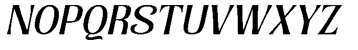 Senviro Soft Medium Slant Font UPPERCASE