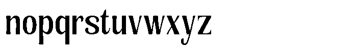 Senviro Soft Semi Bold Condensed Font LOWERCASE