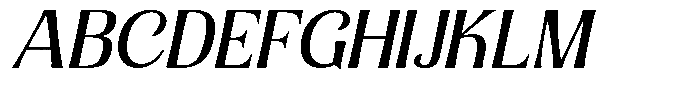 Senviro Soft Slant Expanded Font UPPERCASE