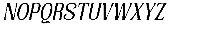 Senviro Soft Slant Semi Condensed Font UPPERCASE