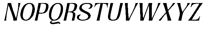 Senviro Soft Slant Font UPPERCASE
