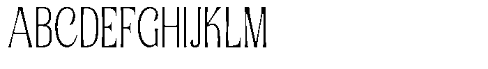 Senviro Soft Thin Condensed Font UPPERCASE