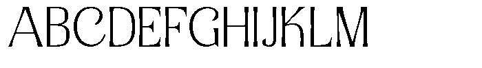 Senviro Soft Thin Expanded Font UPPERCASE