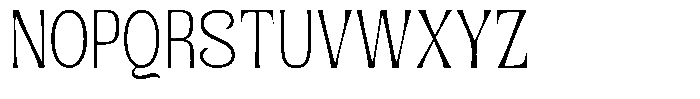 Senviro Soft Thin Semi Condensed Font UPPERCASE