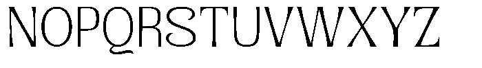 Senviro Soft Thin Semi Expanded Font UPPERCASE