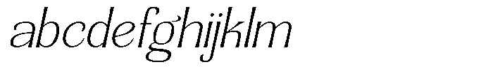 Senviro Soft Thin Slant Semi Expan FONT