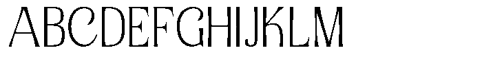 Senviro Soft Thin Font UPPERCASE