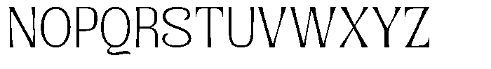 Senviro Soft Thin Font UPPERCASE