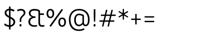 Senza Light Font OTHER CHARS