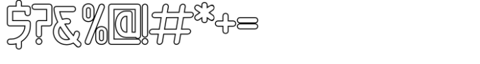 Seongal Outline Font OTHER CHARS