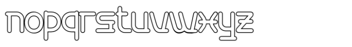 Seongal Outline Font LOWERCASE