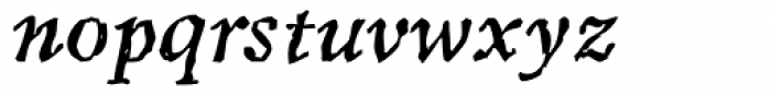 Sepia Italic Font LOWERCASE