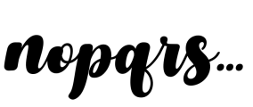 Septhia Italic Font LOWERCASE