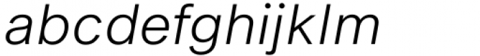 Sequel Geo Light Italic Font LOWERCASE