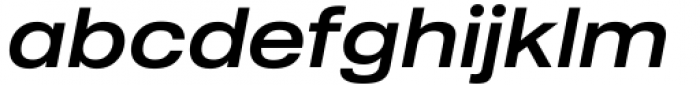 Sequel Geo Wide Medium Italic Font LOWERCASE