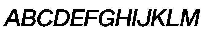 Sequel Sans Display Med It Font UPPERCASE