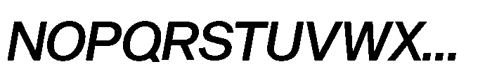 Sequel Sans Display Med It Font UPPERCASE