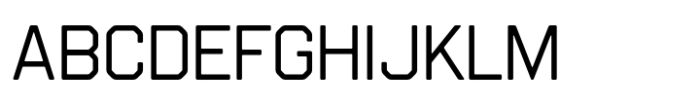 Sequential Light Font UPPERCASE