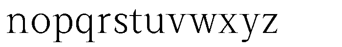 Serafin Static Extra Light Font LOWERCASE