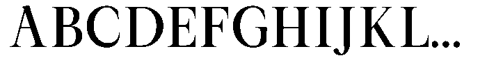 Serafin Static Medium Font UPPERCASE