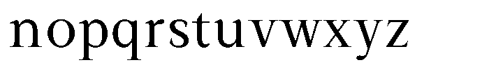 Serafin Static Regular Font LOWERCASE