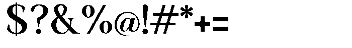Serafin Static Semi Bold Font OTHER CHARS