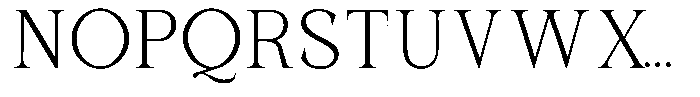 Serafin Static Thin Font UPPERCASE