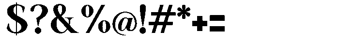 Serafin Static Ultra Bold Font OTHER CHARS