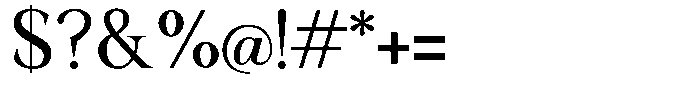 Serafin Font OTHER CHARS