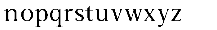Serafin Font LOWERCASE
