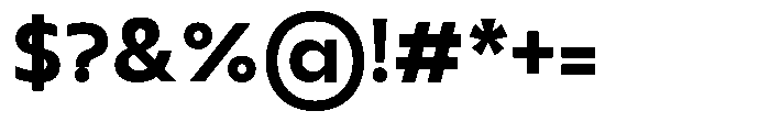 Seragil Bold Font OTHER CHARS