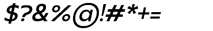 Seragil Italic Font OTHER CHARS