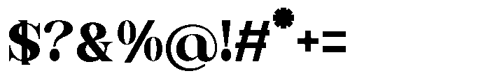 Serapha Serif Black Font OTHER CHARS