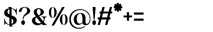Serapha Serif Bold Font OTHER CHARS