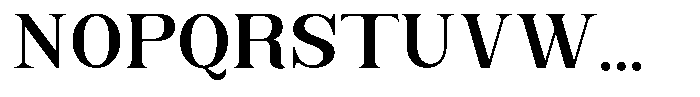 Serapha Serif Bold Font UPPERCASE