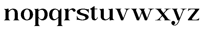 Serapha Serif Bold Font LOWERCASE