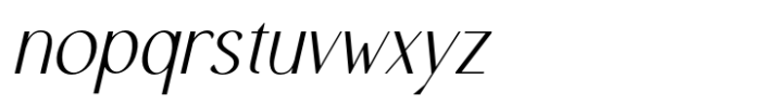 Seraphic Italic Font LOWERCASE