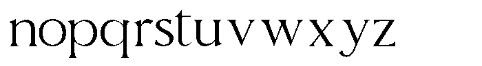 Seraphile Font LOWERCASE