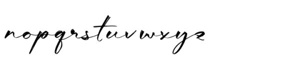 Seraphina Script Regular Font LOWERCASE