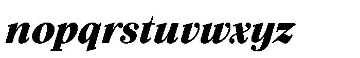 Seraphine Caption Black Italic Font LOWERCASE