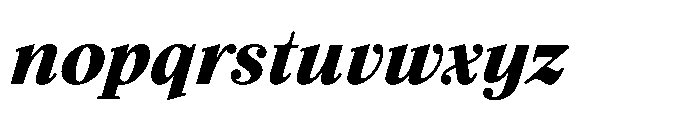 Seraphine Caption Extra Bold Italic Font LOWERCASE