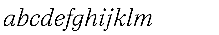 Seraphine Caption Light Italic FONT