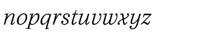 Seraphine Caption Light Italic Font LOWERCASE