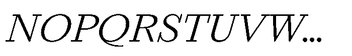 Seraphine Caption Regular Italic Font UPPERCASE