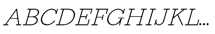 Seraphine Caption Thin Italic Font UPPERCASE
