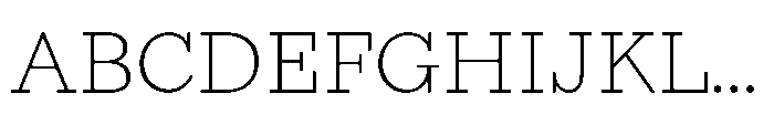 Seraphine Caption Thin Font UPPERCASE