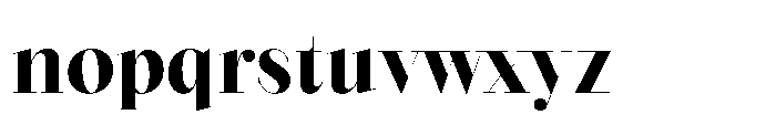 Seraphine Display Bold Font LOWERCASE