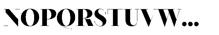 Seraphine Display Extra Bold Font UPPERCASE