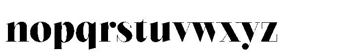 Seraphine Display Extra Bold Font LOWERCASE