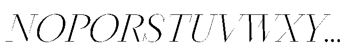 Seraphine Display Extra Light Italic Font UPPERCASE